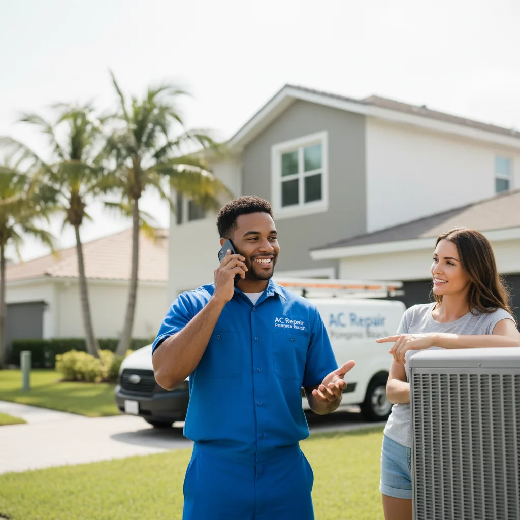 AC Repair Pompano Beach customer support in New Palestine